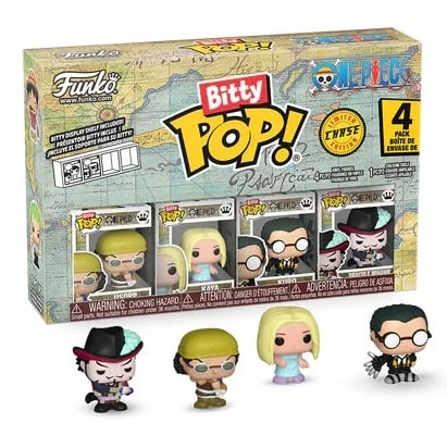 ONE PIECE - Bitty Pop 4 Pack 2.5cm - Usopp (1 figura chase aleatória)